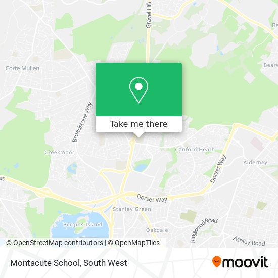 Montacute School map