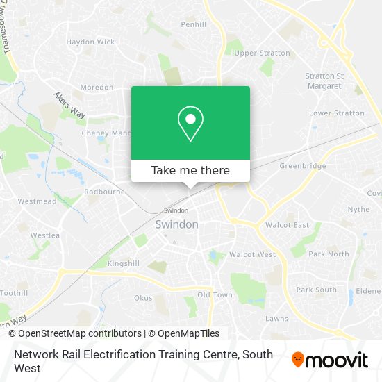 Network Rail Electrification Training Centre map