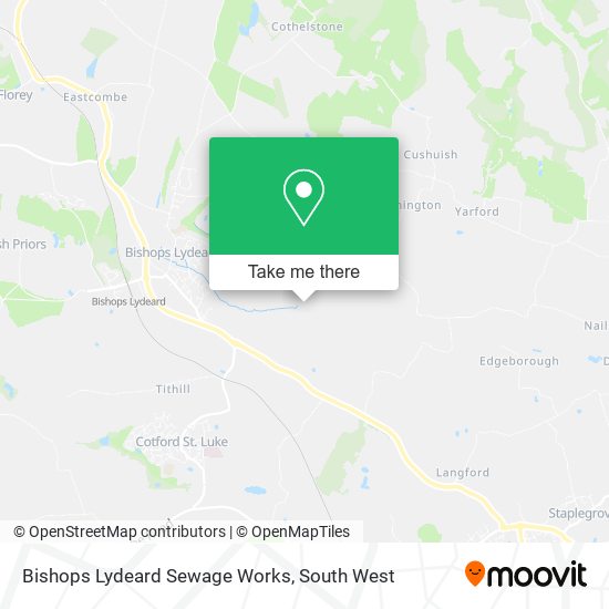 Bishops Lydeard Sewage Works map