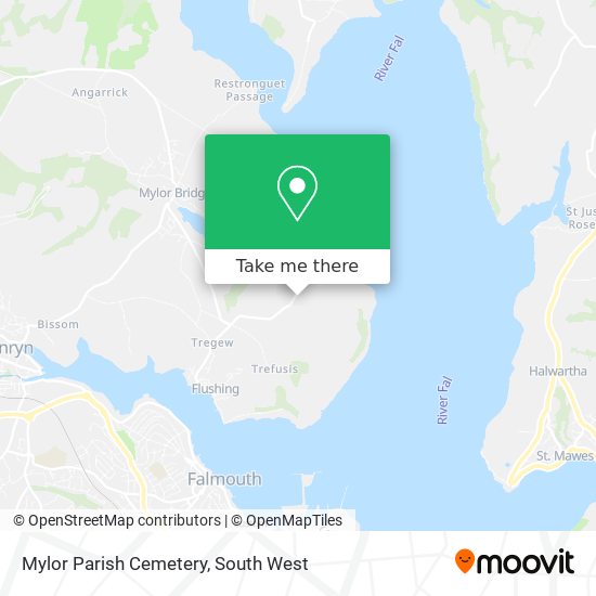 Mylor Parish Cemetery map