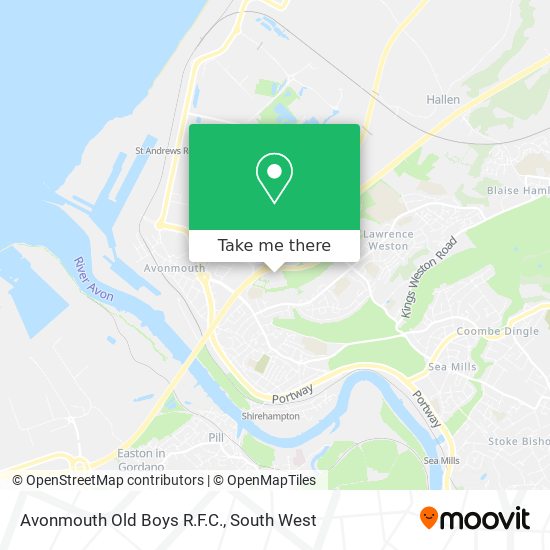 Avonmouth Old Boys R.F.C. map