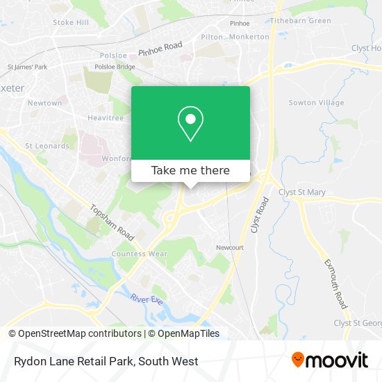 Rydon Lane Retail Park map