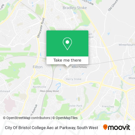 City Of Bristol College Aec at Parkway map
