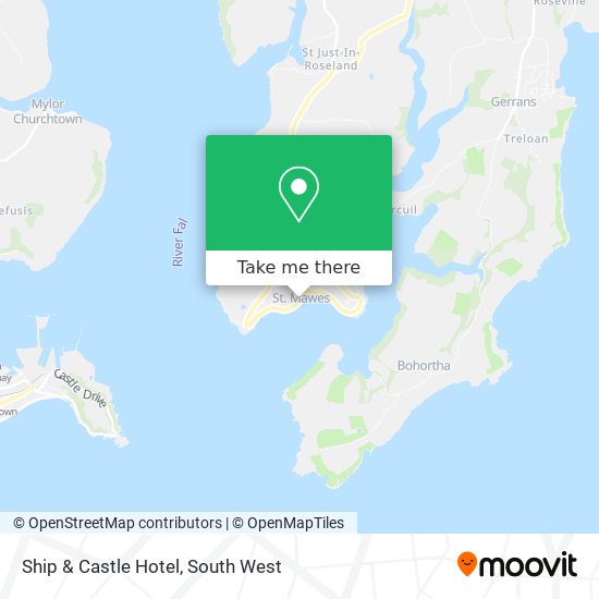Ship & Castle Hotel map