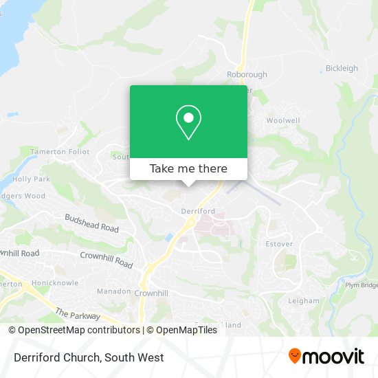 Derriford Church map