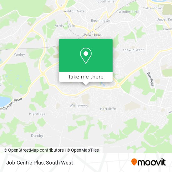 Job Centre Plus map