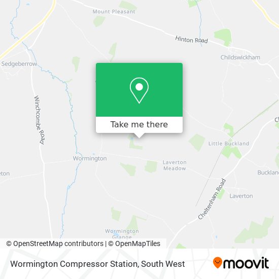 Wormington Compressor Station map