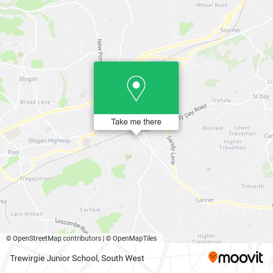 Trewirgie Junior School map