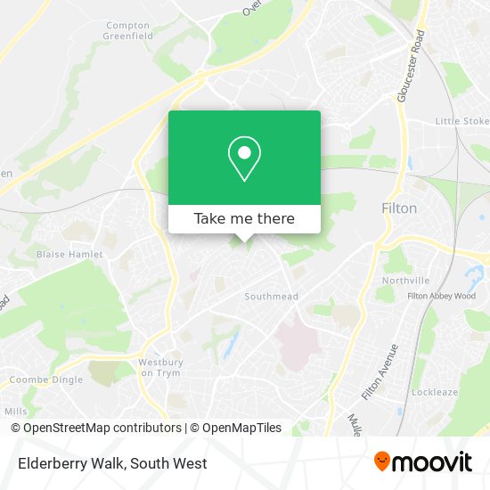 Elderberry Walk map