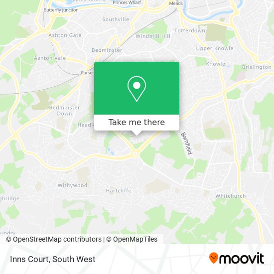Inns Court map
