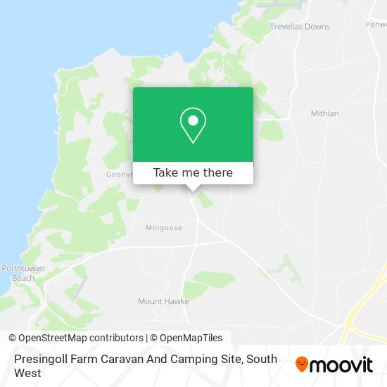 Presingoll Farm Caravan And Camping Site map