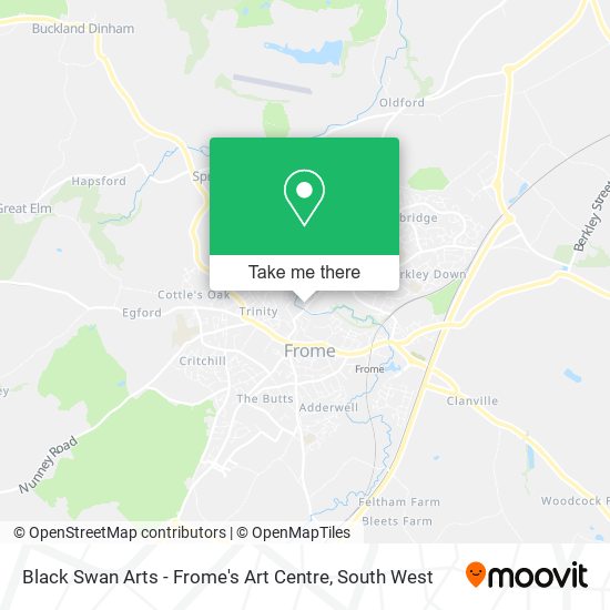 Black Swan Arts - Frome's Art Centre map