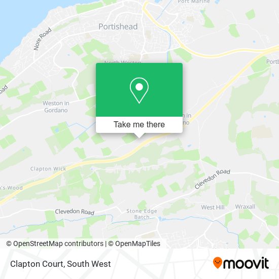 Clapton Court map