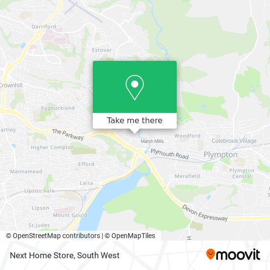 Next Home Store map