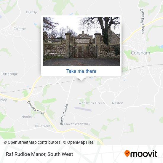 Raf Rudloe Manor map