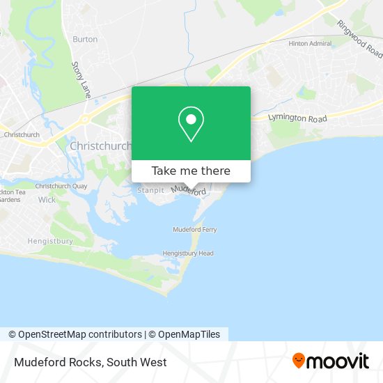 Mudeford Rocks map