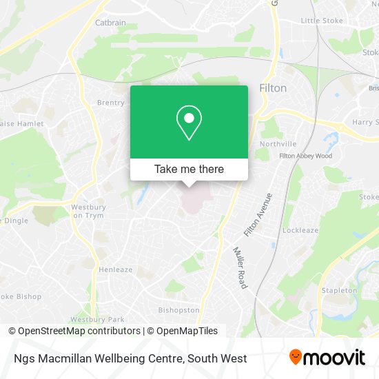 Ngs Macmillan Wellbeing Centre map