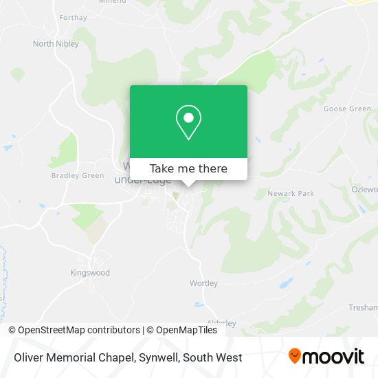 Oliver Memorial Chapel, Synwell map