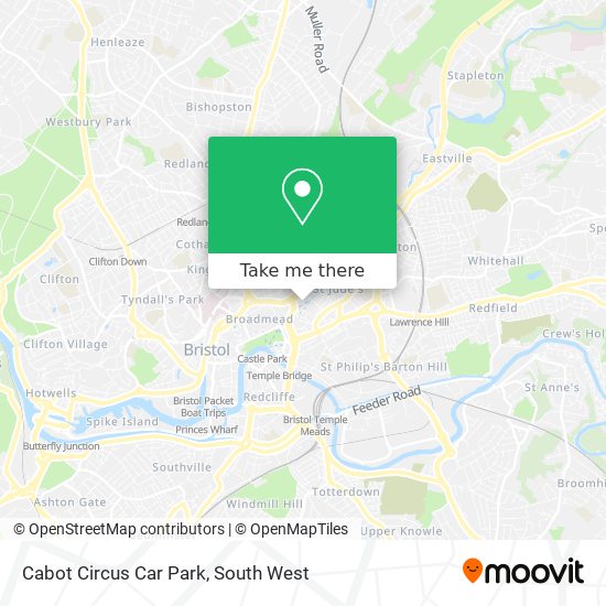 Cabot Circus Car Park map