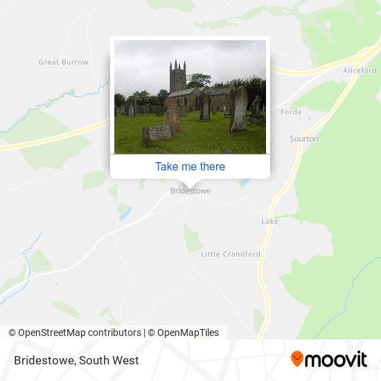 Bridestowe map
