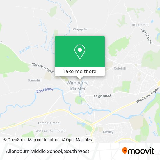 Allenbourn Middle School map