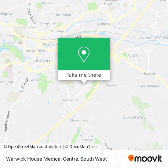Warwick House Medical Centre map