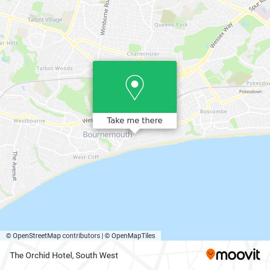 The Orchid Hotel map