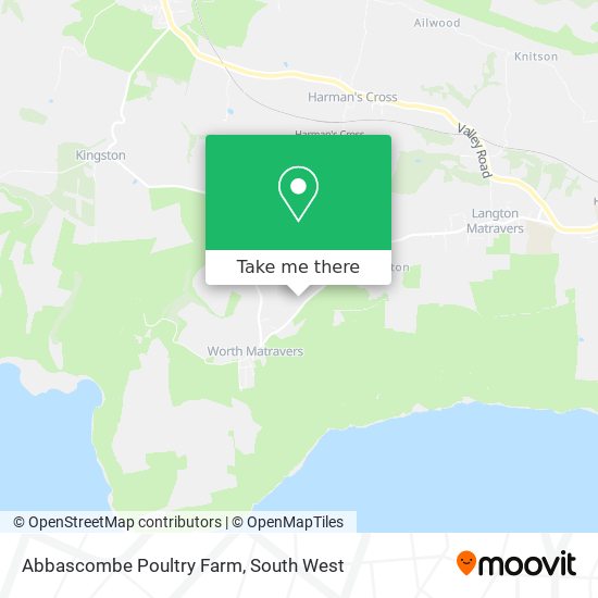 Abbascombe Poultry Farm map