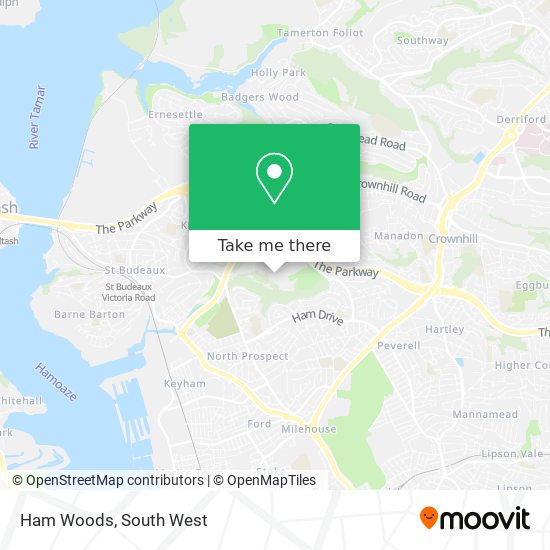 Ham Woods map