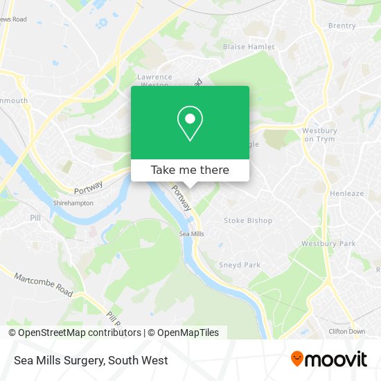 Sea Mills Surgery map