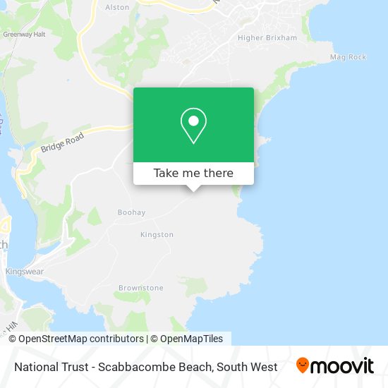 National Trust - Scabbacombe Beach map