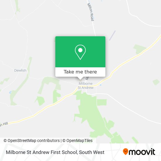 Milborne St Andrew First School map