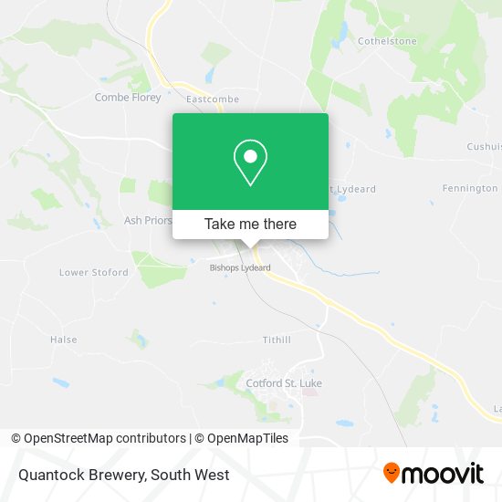 Quantock Brewery map