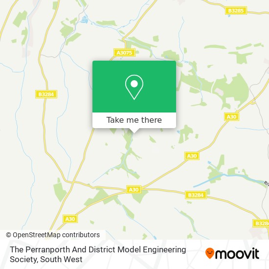 The Perranporth And District Model Engineering Society map