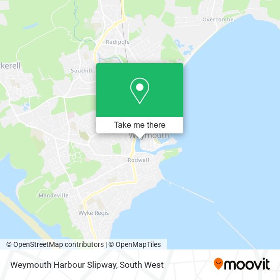 Weymouth Harbour Slipway map