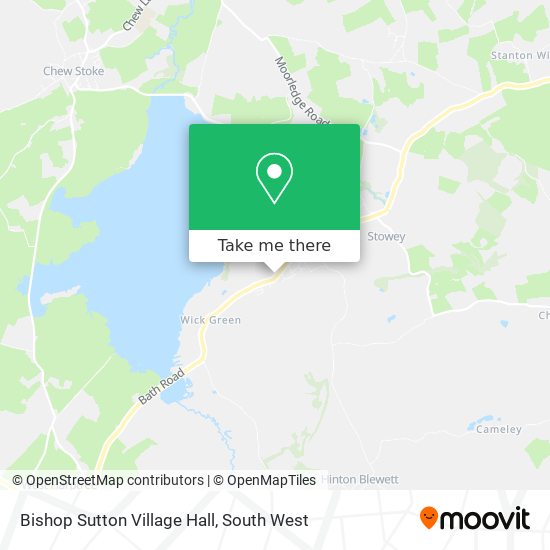 Bishop Sutton Village Hall map