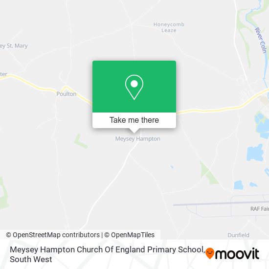 Meysey Hampton Church Of England Primary School map