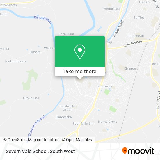 Severn Vale School map