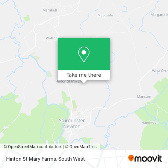 Hinton St Mary Farms map