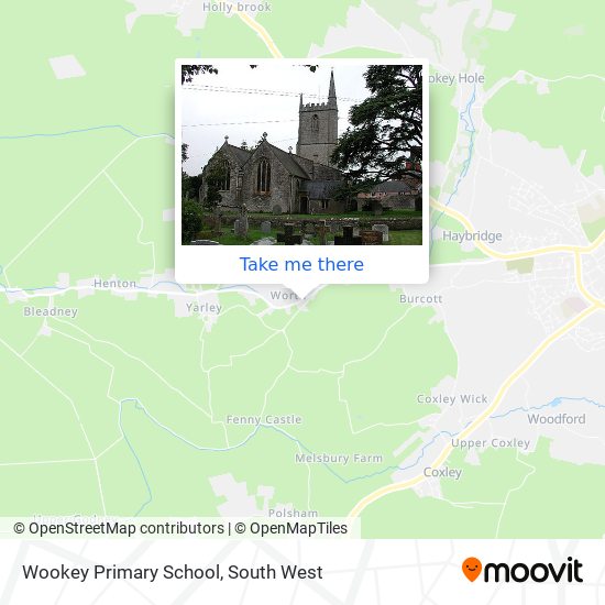 Wookey Primary School map