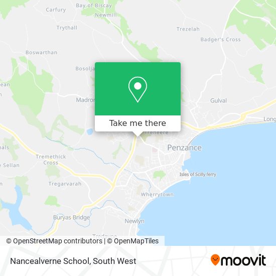 Nancealverne School map