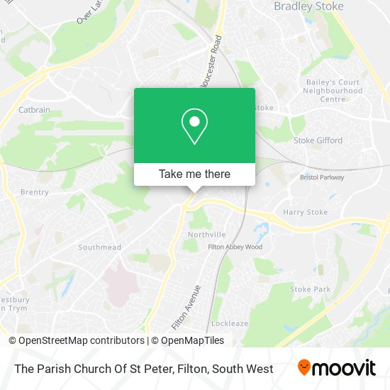 The Parish Church Of St Peter, Filton map