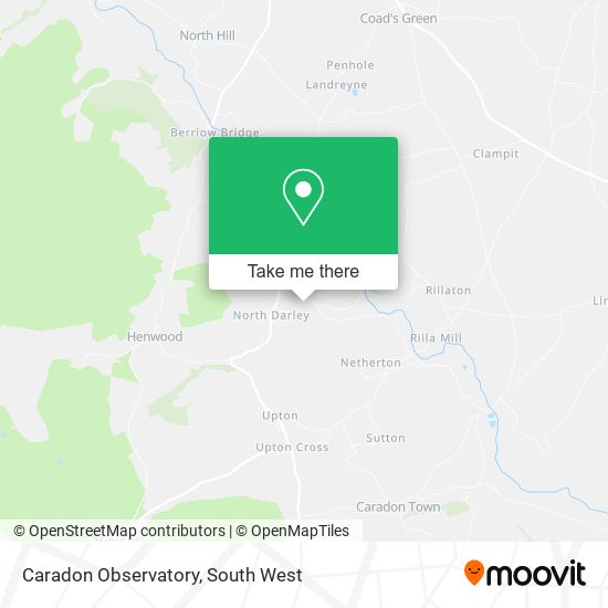 Caradon Observatory map
