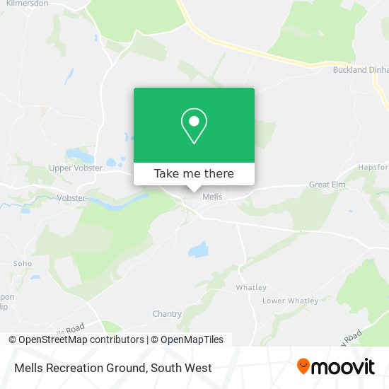 Mells Recreation Ground map