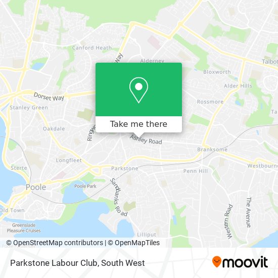 Parkstone Labour Club map
