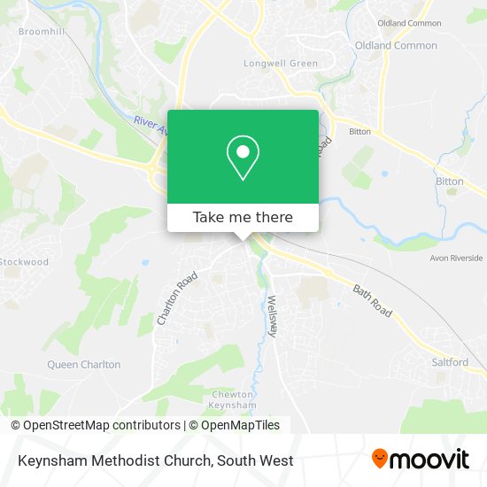 Keynsham Methodist Church map