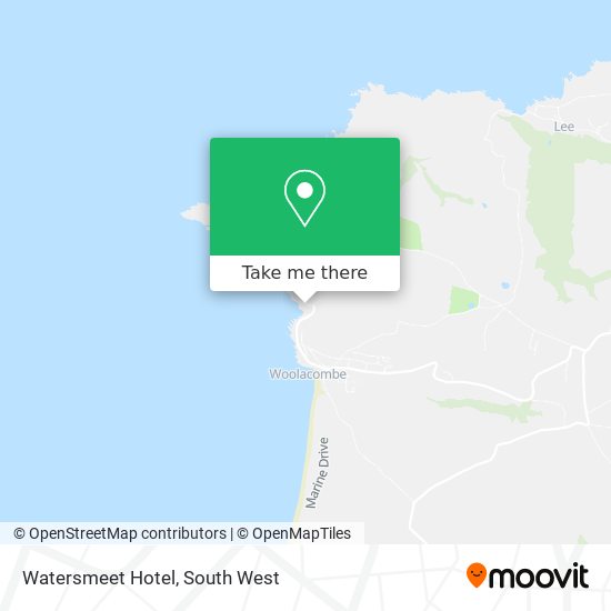 Watersmeet Hotel map