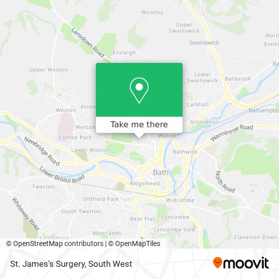 St. James's Surgery map