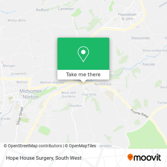 Hope House Surgery map