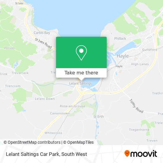 Lelant Saltings Car Park map